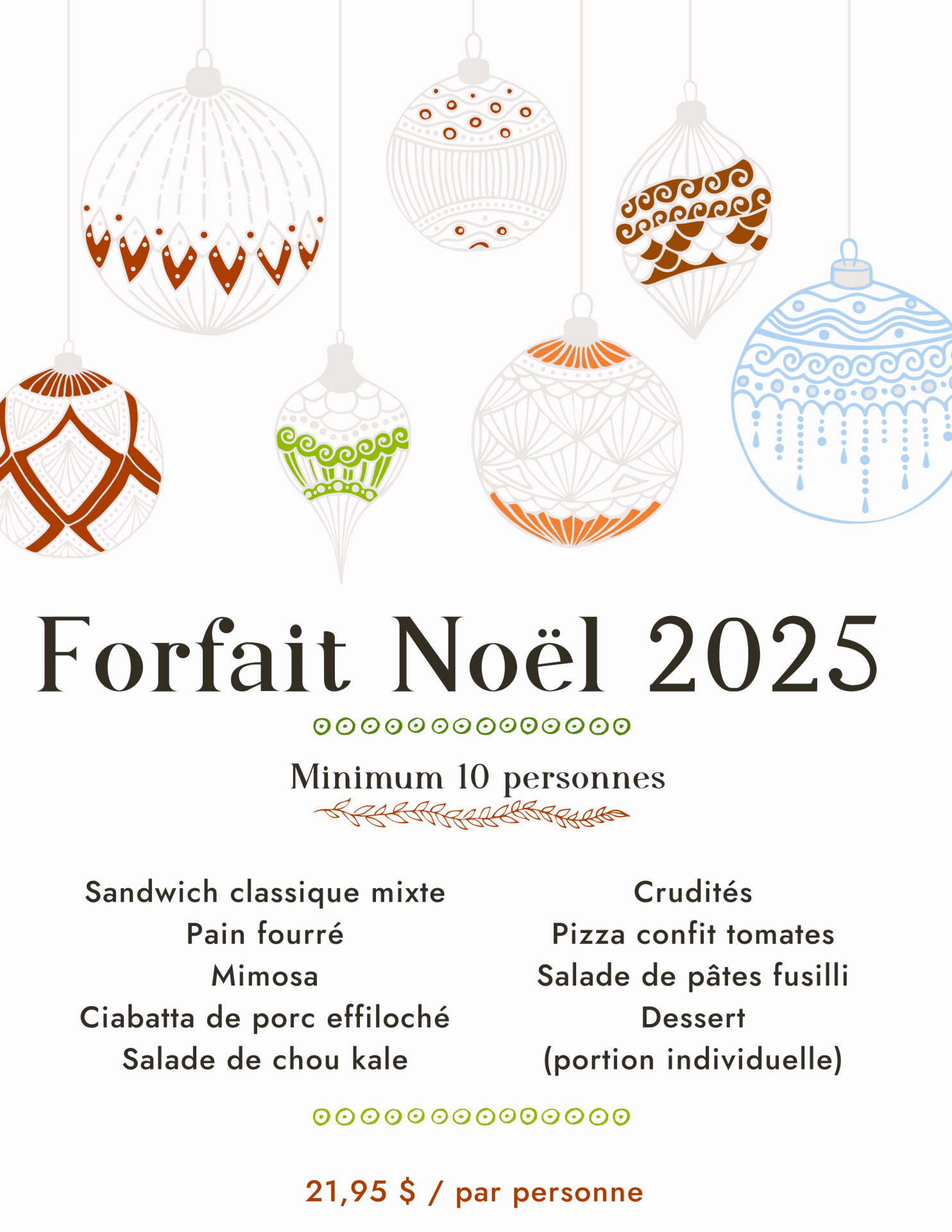 MENU FORFAIT NOEL 21.95 PNG 2025