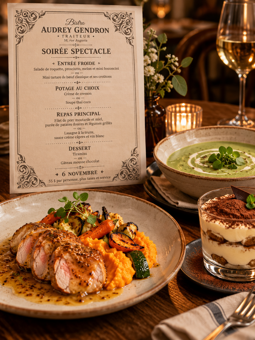 Soiree spectacle au bistro Audrey Gendron